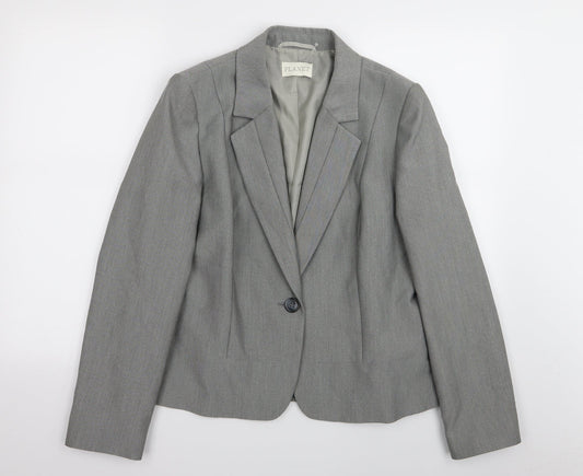 planet Womens Grey   Jacket Blazer Size 14