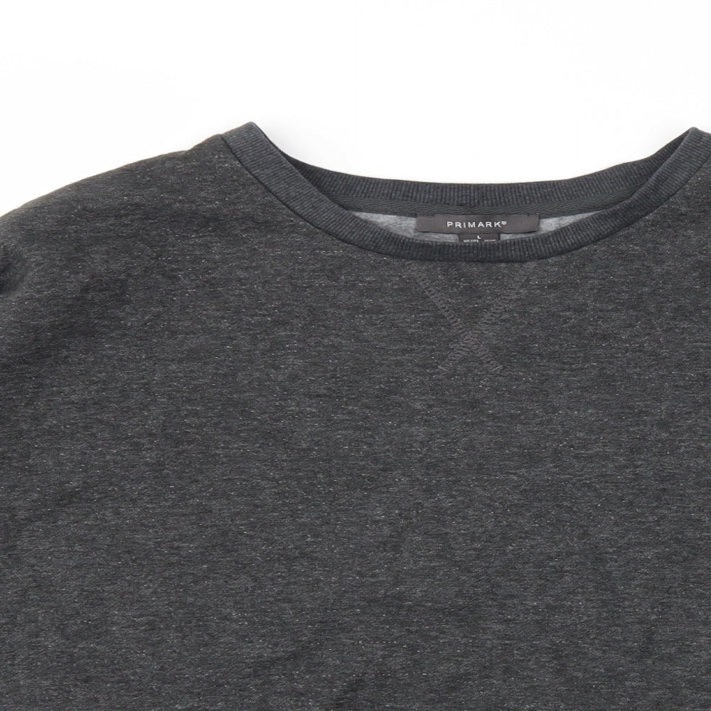 Primark Womens Grey   Pullover Hoodie Size L