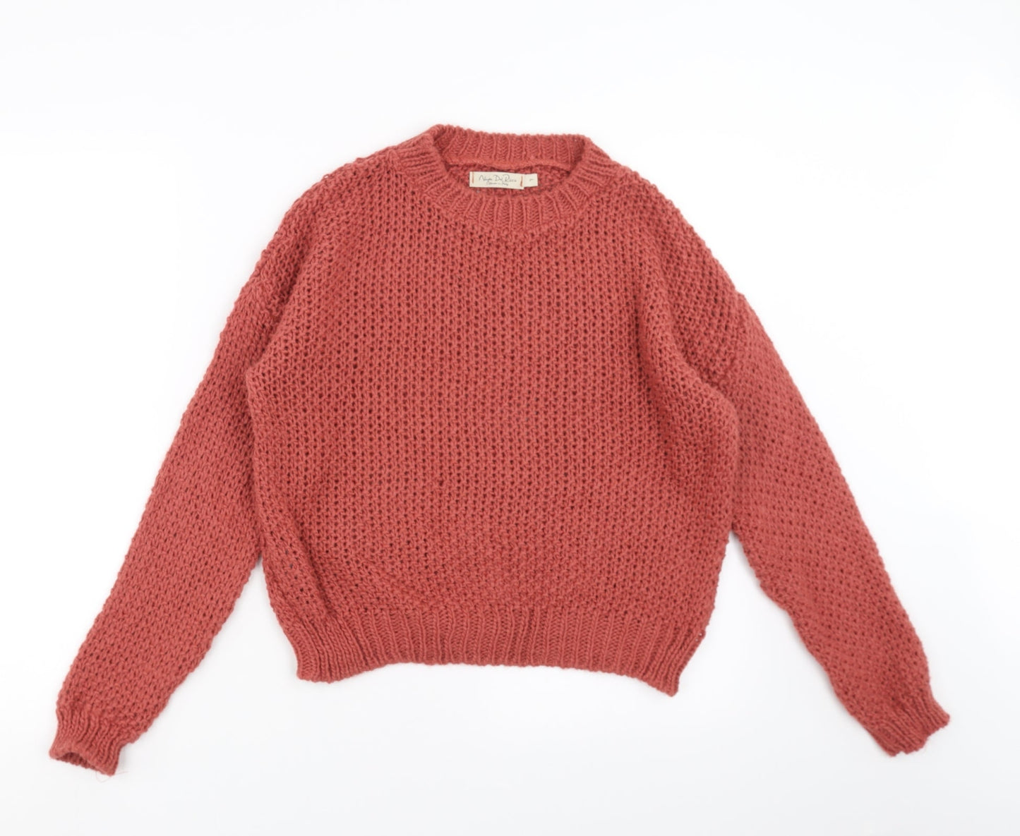 Nada del Riccio Womens Brown   Pullover Jumper Size L  - rust coloured