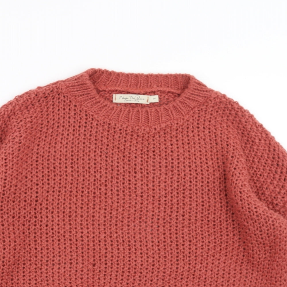 Nada del Riccio Womens Brown   Pullover Jumper Size L  - rust coloured