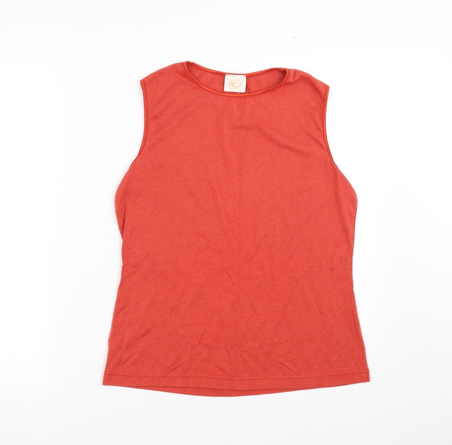 Country Casuals Womens Orange   Basic Tank Size L