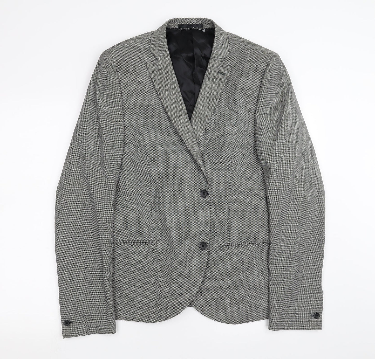 Topman Mens Grey   Jacket Suit Jacket Size 42