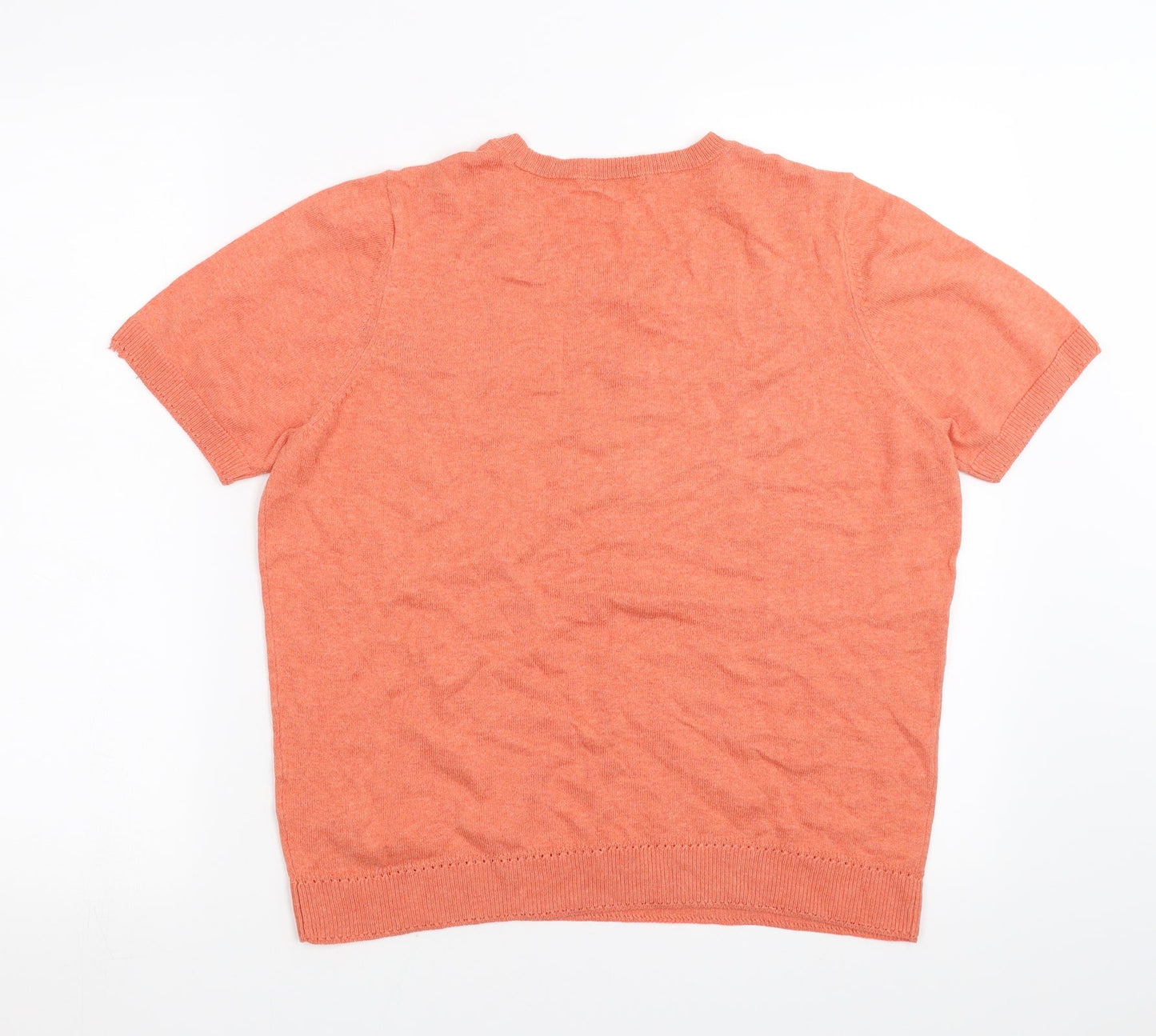 Marks and Spencer Womens Orange   Pullover Jumper Size 14