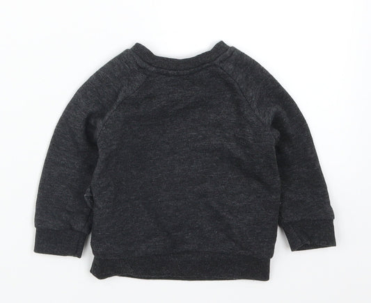Primark Girls Grey   Basic T-Shirt Size 6-9 Months  - Always Happy