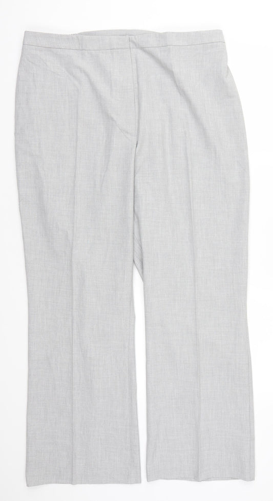 Agenda Womens Grey   Trousers  Size 22 L30 in