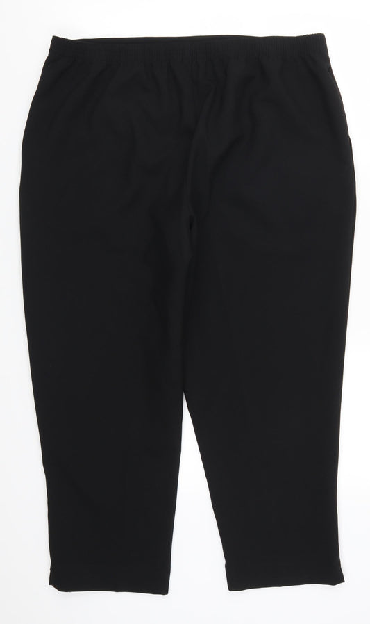 Dixie Womens Black   Trousers  Size 20 L26 in