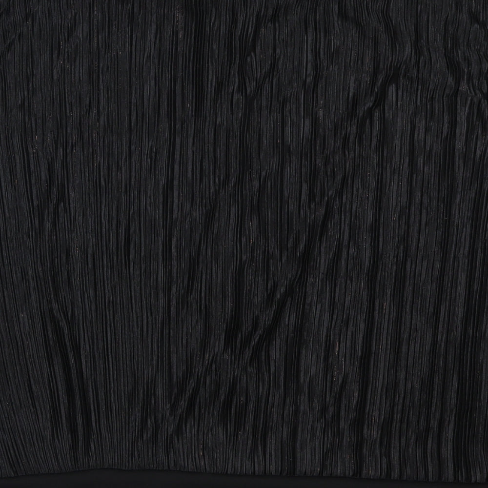 So Fabulous Womens Black   Jacket  Size 16  - Crinkle Effect