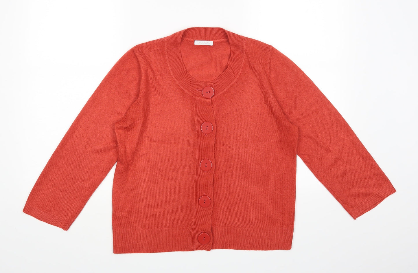 Matalan Womens Red   Cardigan Jumper Size 12