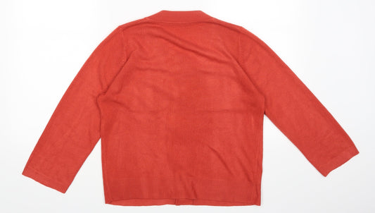 Matalan Womens Red   Cardigan Jumper Size 12