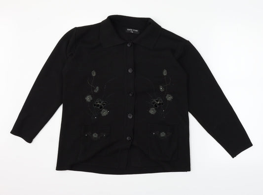 Xiaosa Fushi Womens Black   Cardigan Jumper Size L