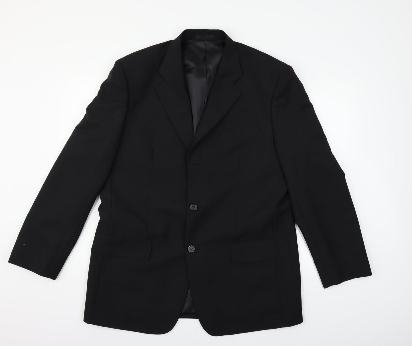 Cedar Wood State Mens Black   Jacket Suit Size 42