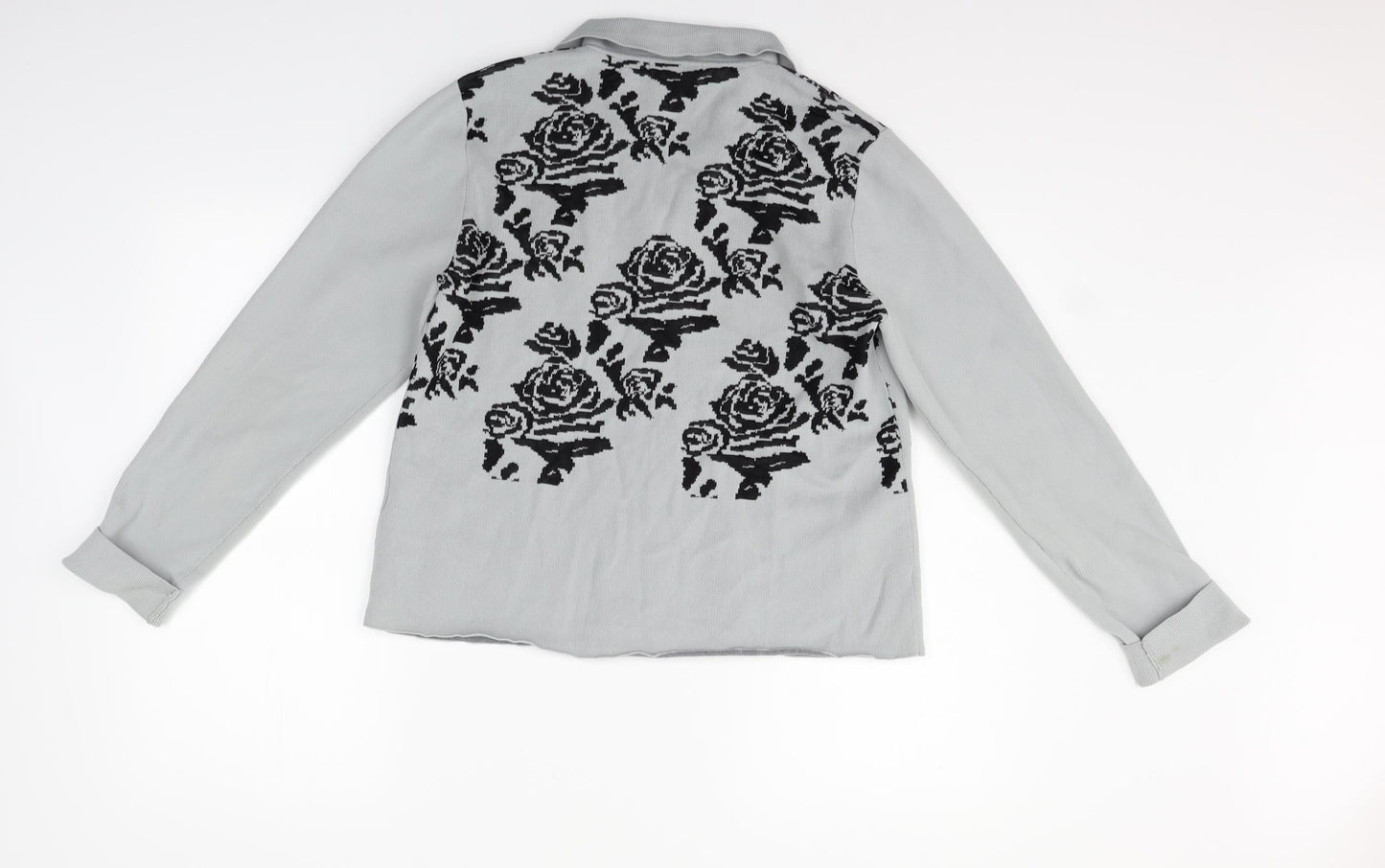 Artigiano Womens Grey Geometric  Jacket  Size L