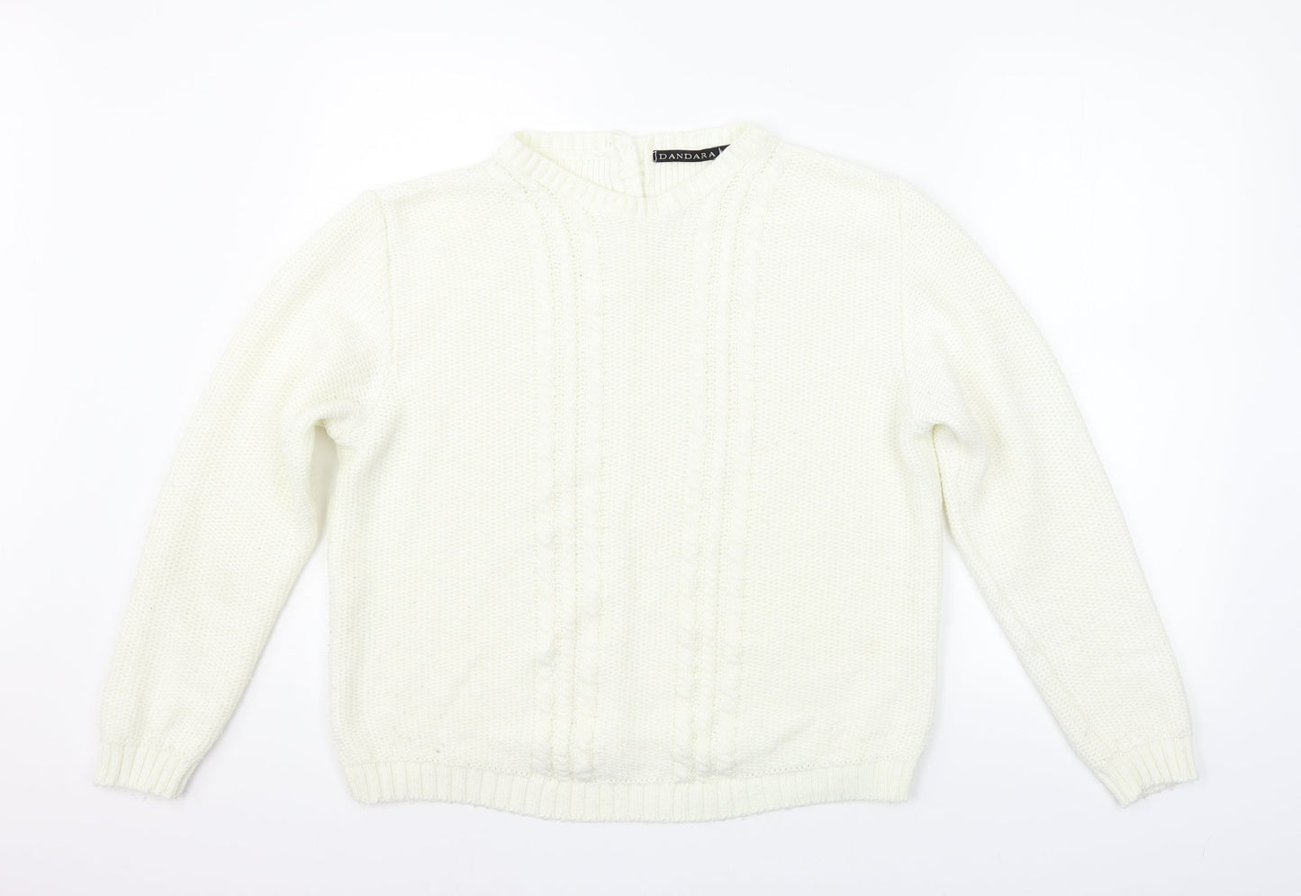 Dandara Womens Yellow   Pullover Jumper Size L