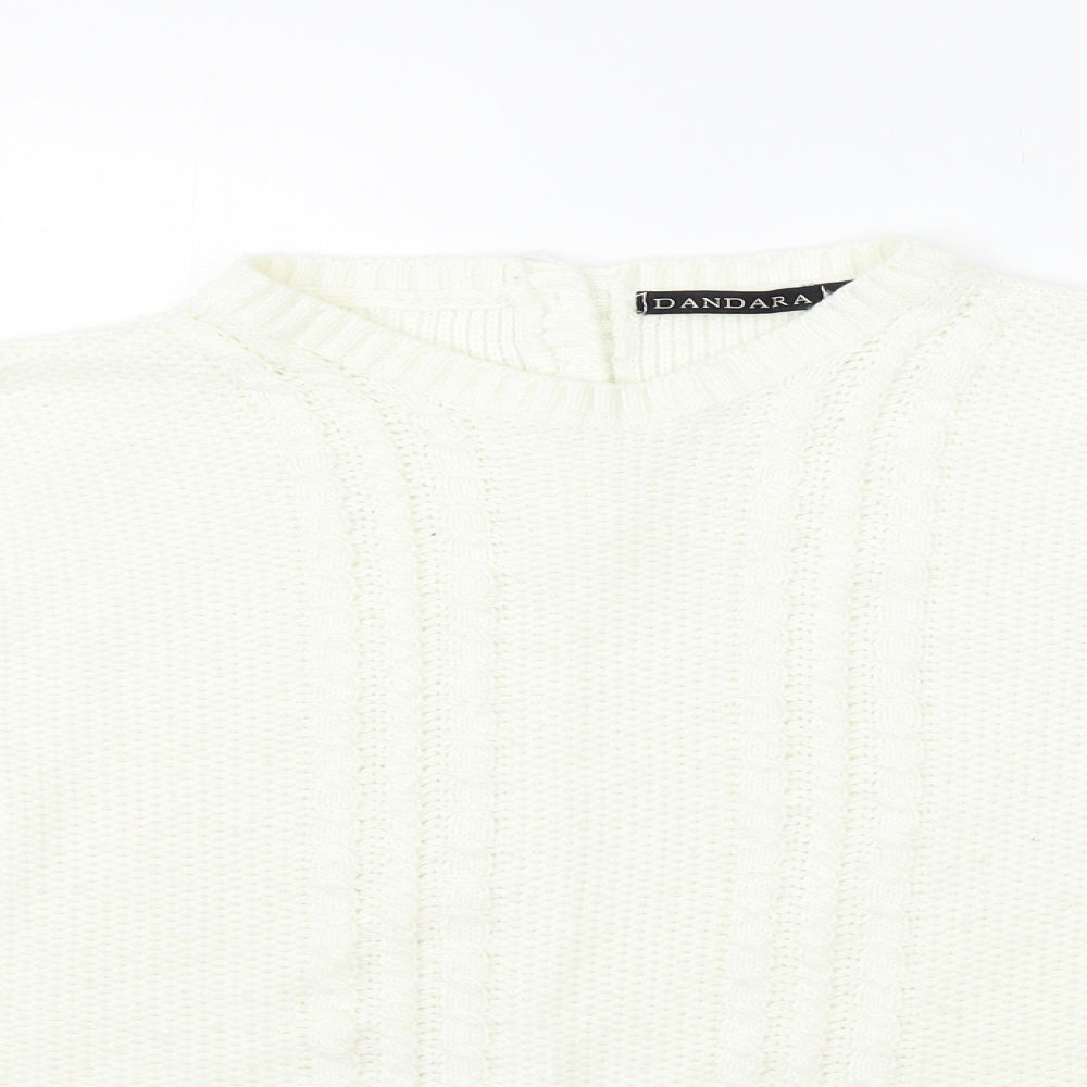 Dandara Womens Yellow   Pullover Jumper Size L