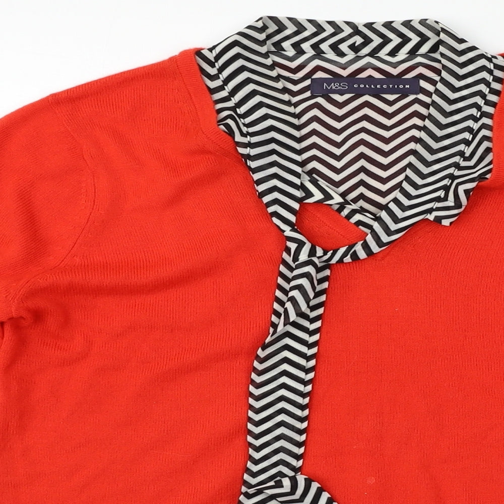 Marks and Spencer Womens Red   Pullover Jumper Size M