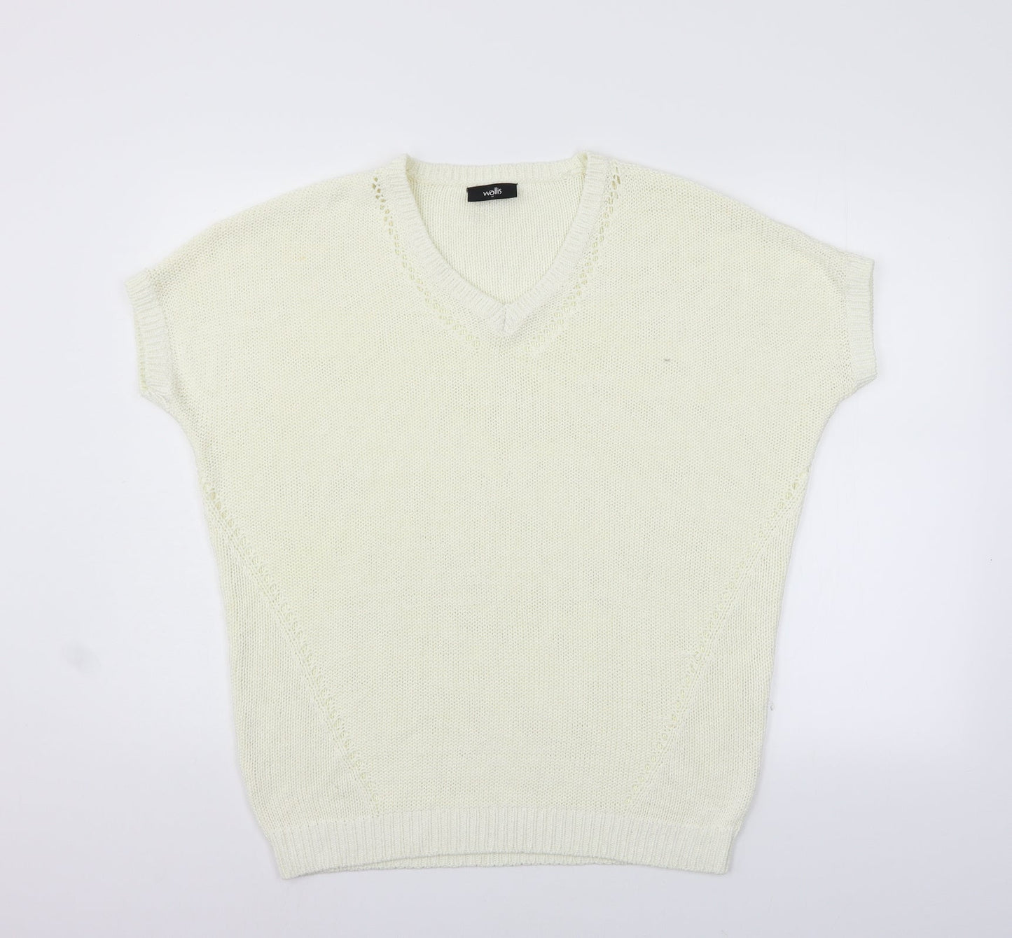 Wallis Womens Yellow   Pullover Jumper Size M