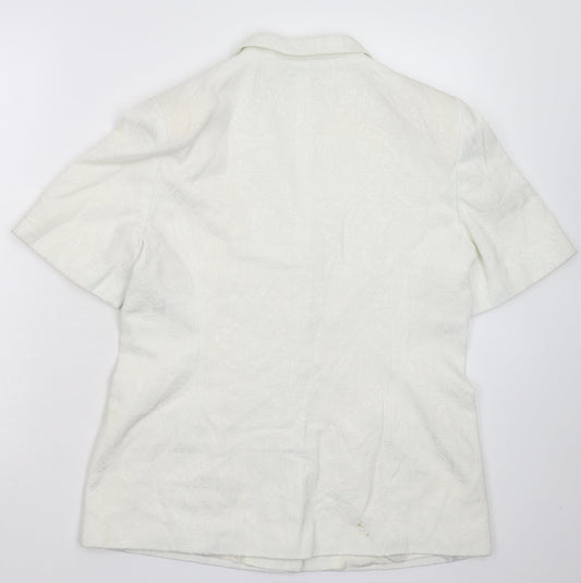Ambience Womens White   Jacket Blazer Size 14