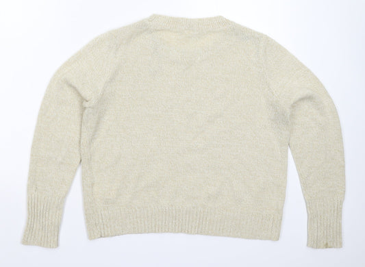 Divided Womens Beige  Knit Pullover Jumper Size M