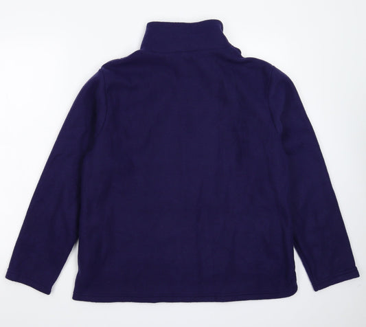 Anne De Lancay Womens Blue  Fleece Jacket  Size M