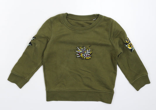 Stanley Stella Boys Green   Pullover Sweatshirt Size 3-4 Years