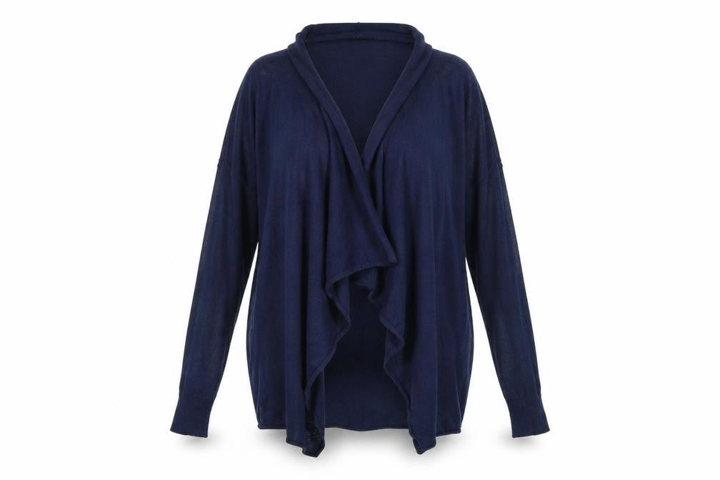 Front view of Papaya women’s blue jacket, size XL