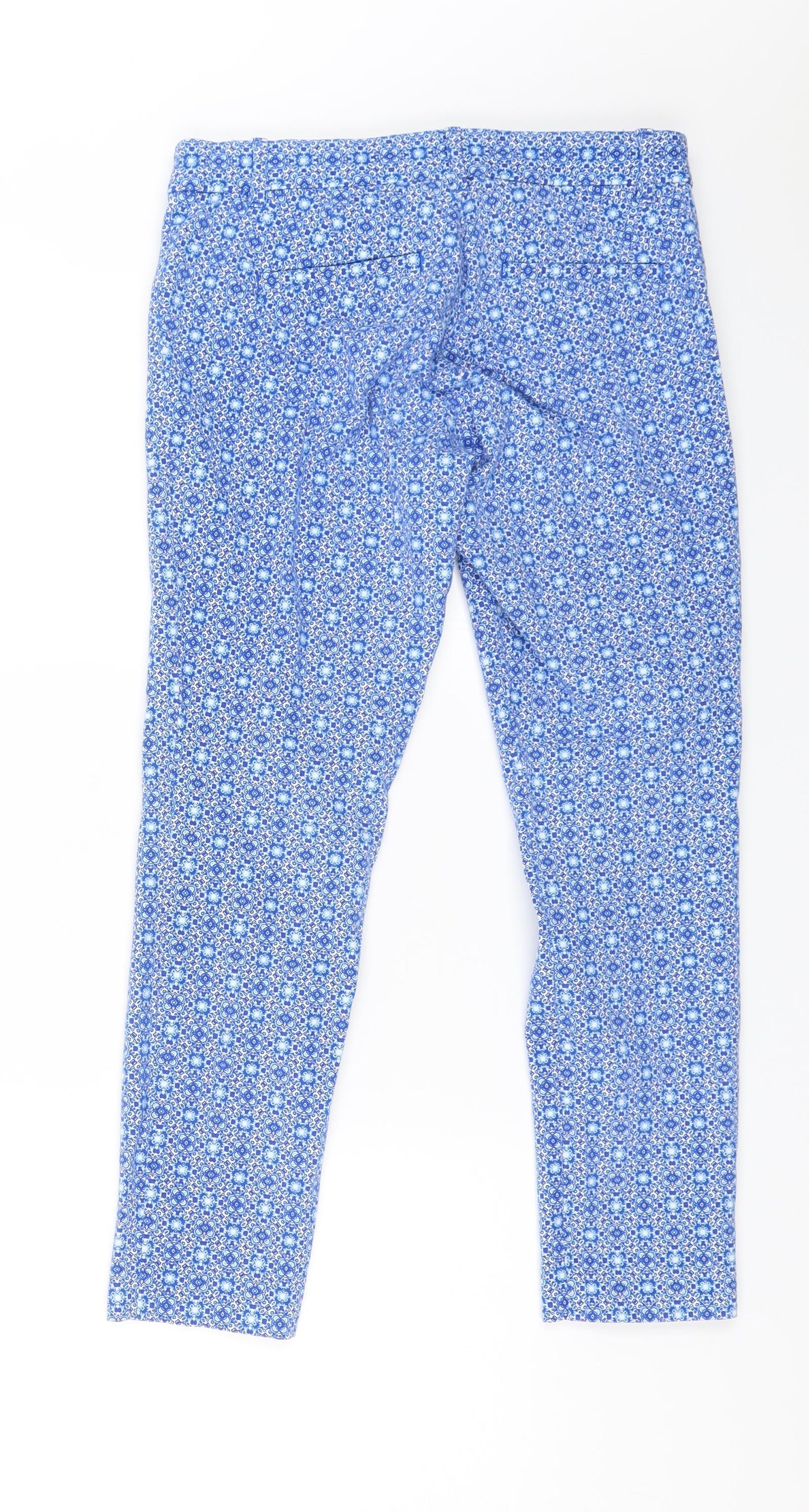 Gap Womens Blue Floral  Trousers  Size 4 L22 in
