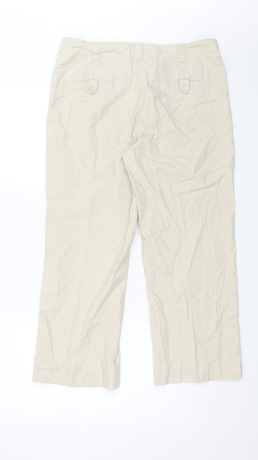 Papaya Womens Beige   Trousers  Size 14 L22 in