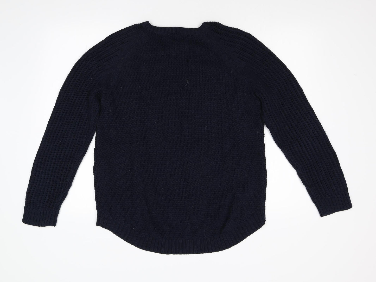 Kiari Mens Blue  Knit Pullover Jumper Size L