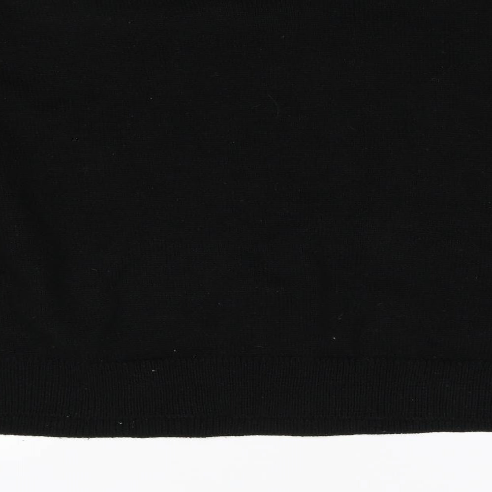 Divided Womens Black  Knit Pullover Jumper Size L