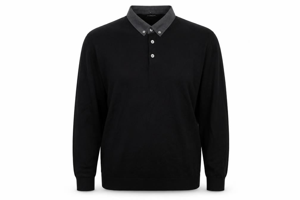 Next Womens Black   Henley Jumper Size XL