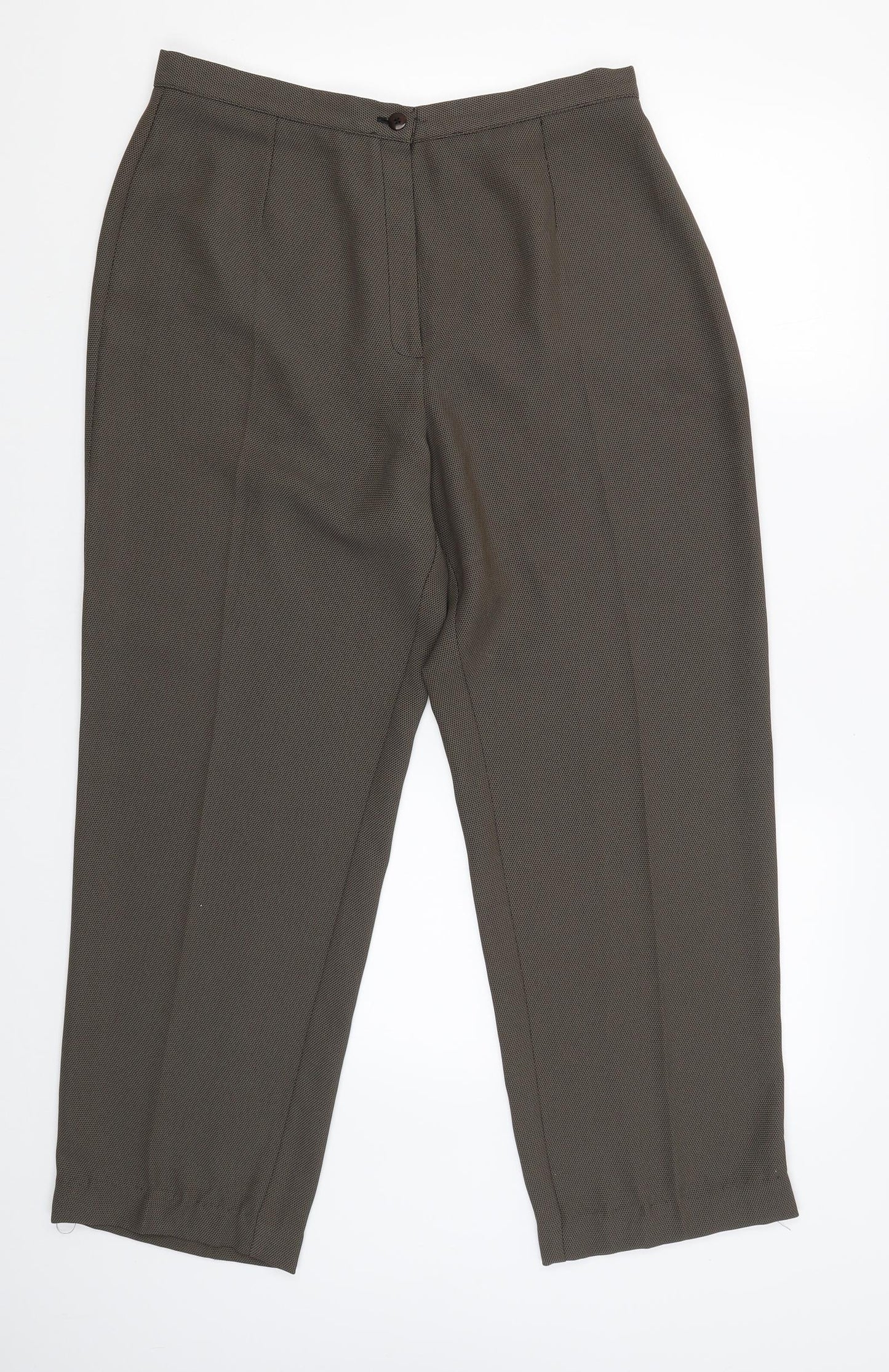 BHS Womens Brown   Capri Trousers Size 16 L26 in
