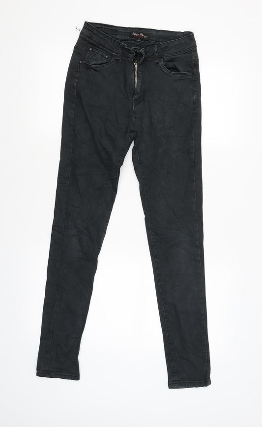 shing design Womens Grey   Skinny Jeans Size 38 L28 in