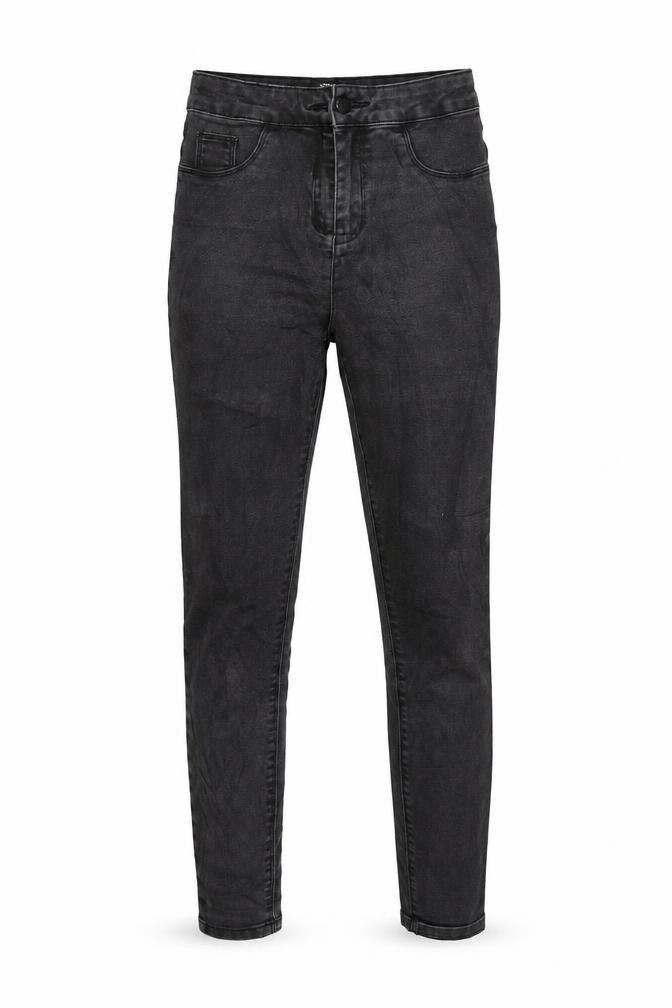 Front view of Denim women’s grey straight jeans, size UK 8, 28-inch leg