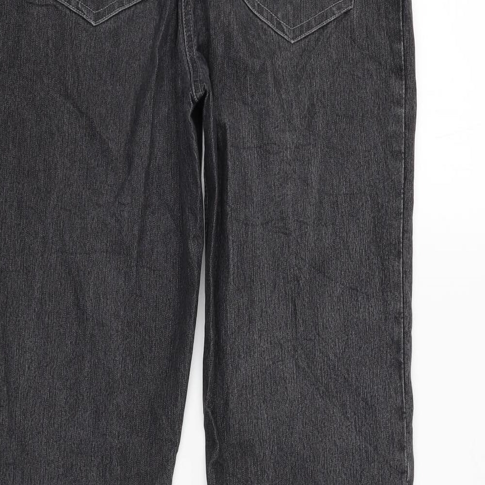 canda Womens Grey   Straight Jeans Size 12 L32 in