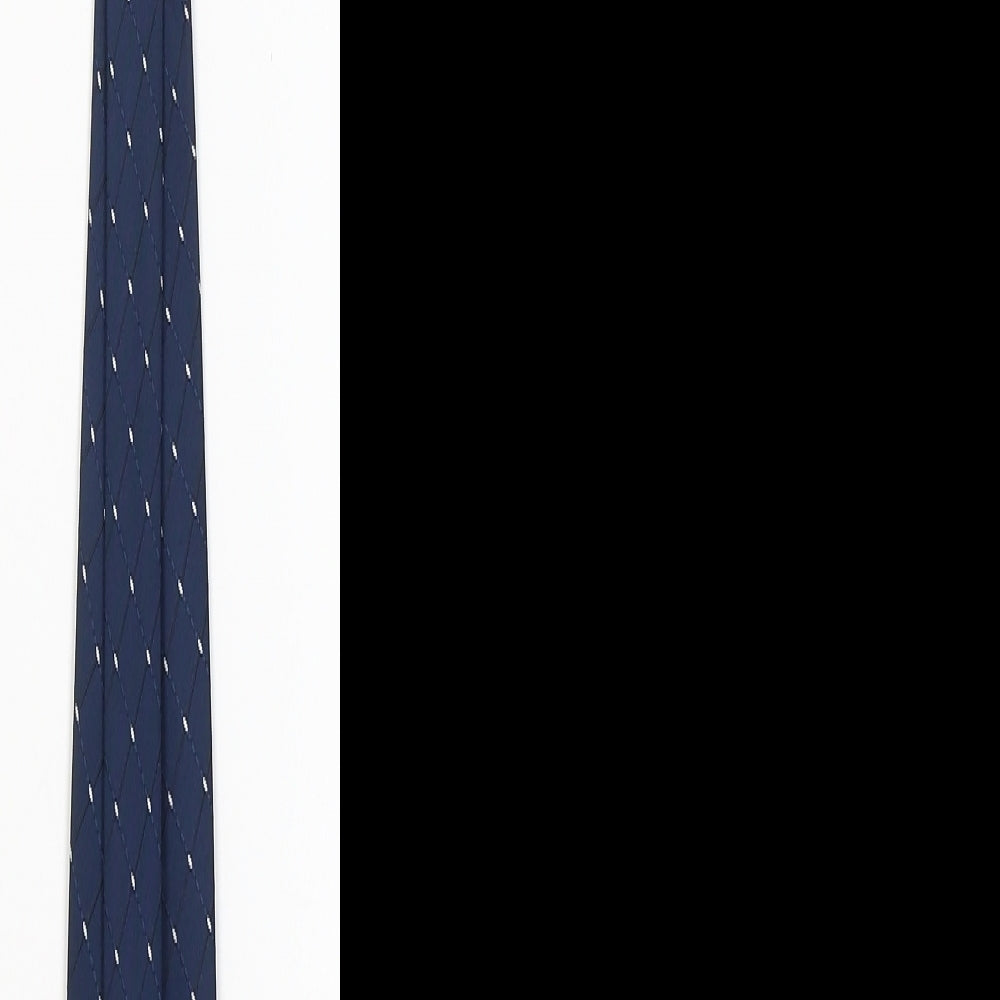 florence+fred Mens Blue Geometric  Pointed Tie One Size