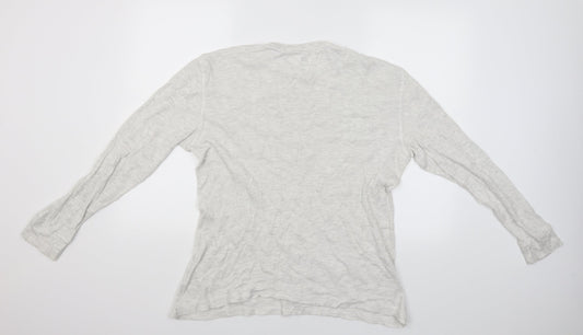 H&M Womens White   Pullover Jumper Size L