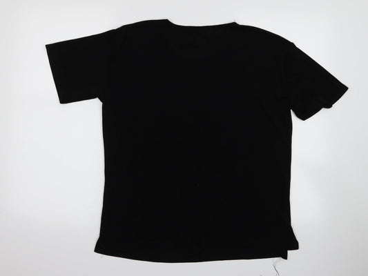 mega Womens Black   Basic T-Shirt Size M