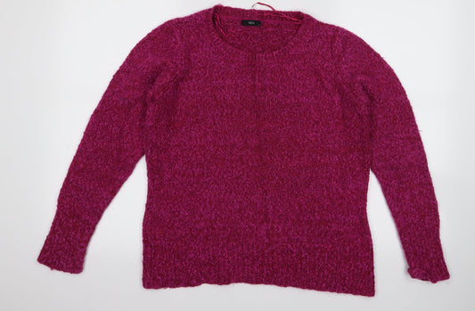 m&s Womens Purple   Pullover Jumper Size 14