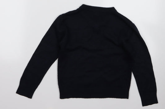 Preworn Girls Blue   Pullover Jumper Size 5 Years