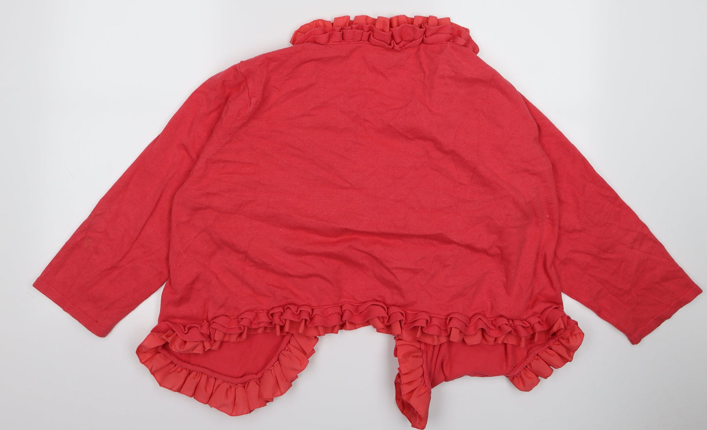 Preworn Womens Red   Cardigan Jumper Size 12