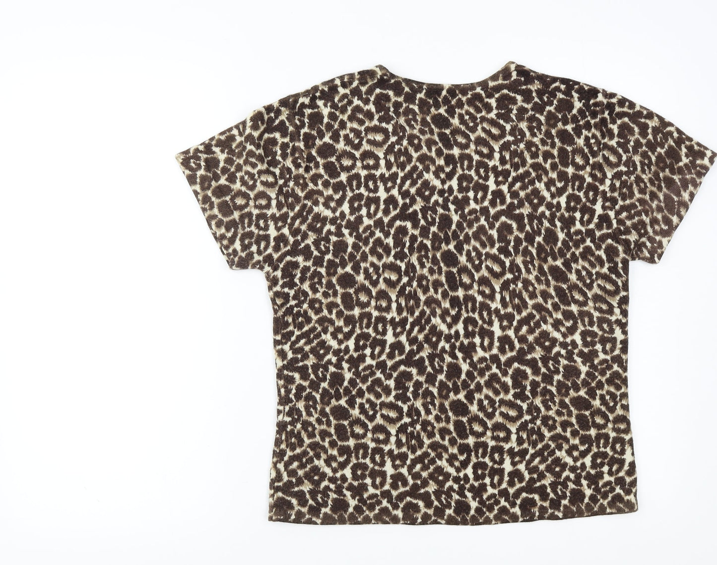 Elisabeth Scott Womens Multicoloured Animal Print  Basic Blouse Size M