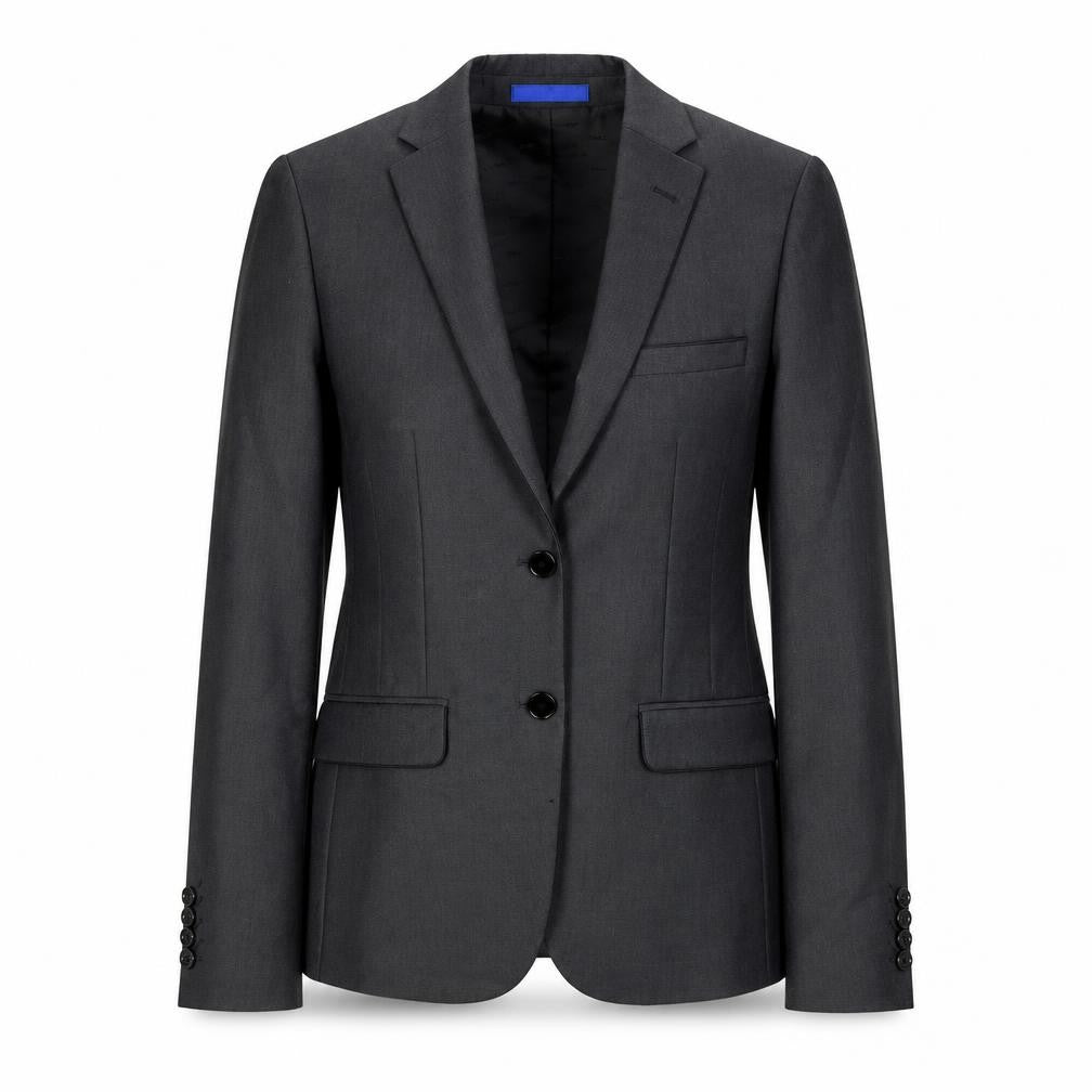 ONESIX5IVE5ive Womens Grey Herringbone  Jacket Blazer Size S
