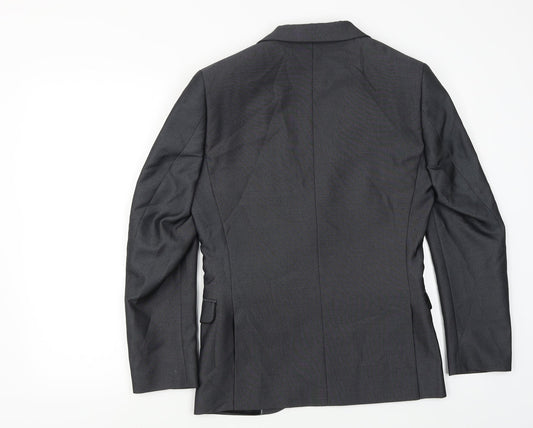 OneSix5ive Womens Grey Herringbone  Jacket Blazer Size S