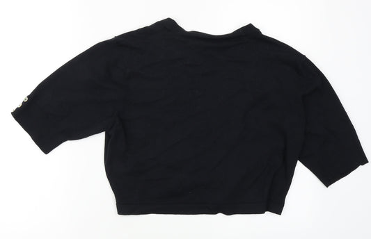 M&Co Womens Black   Cardigan Jumper Size XL
