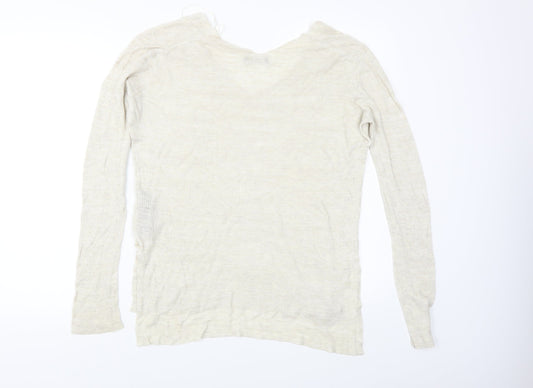 Zara Womens Beige   Pullover Jumper Size M