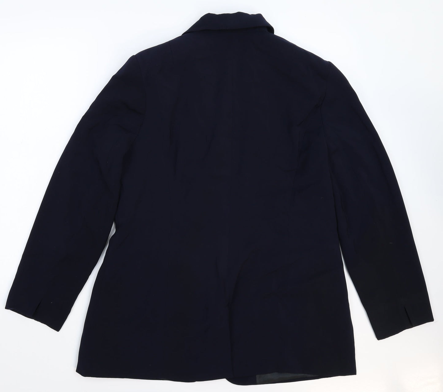 Bianca Womens Blue   Jacket Suit Jacket Size 14