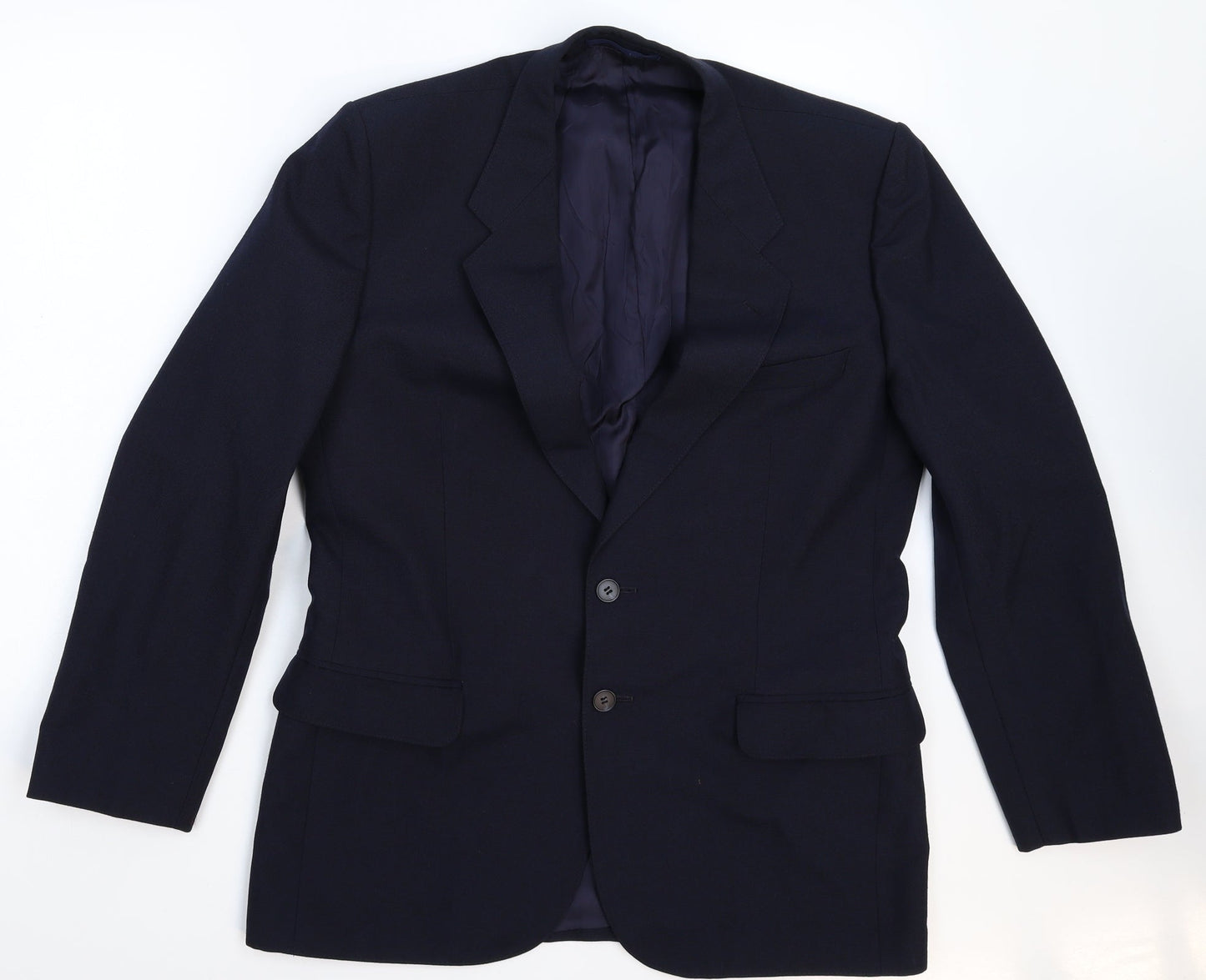 St Michael Mens Blue   Jacket Suit Jacket Size 40