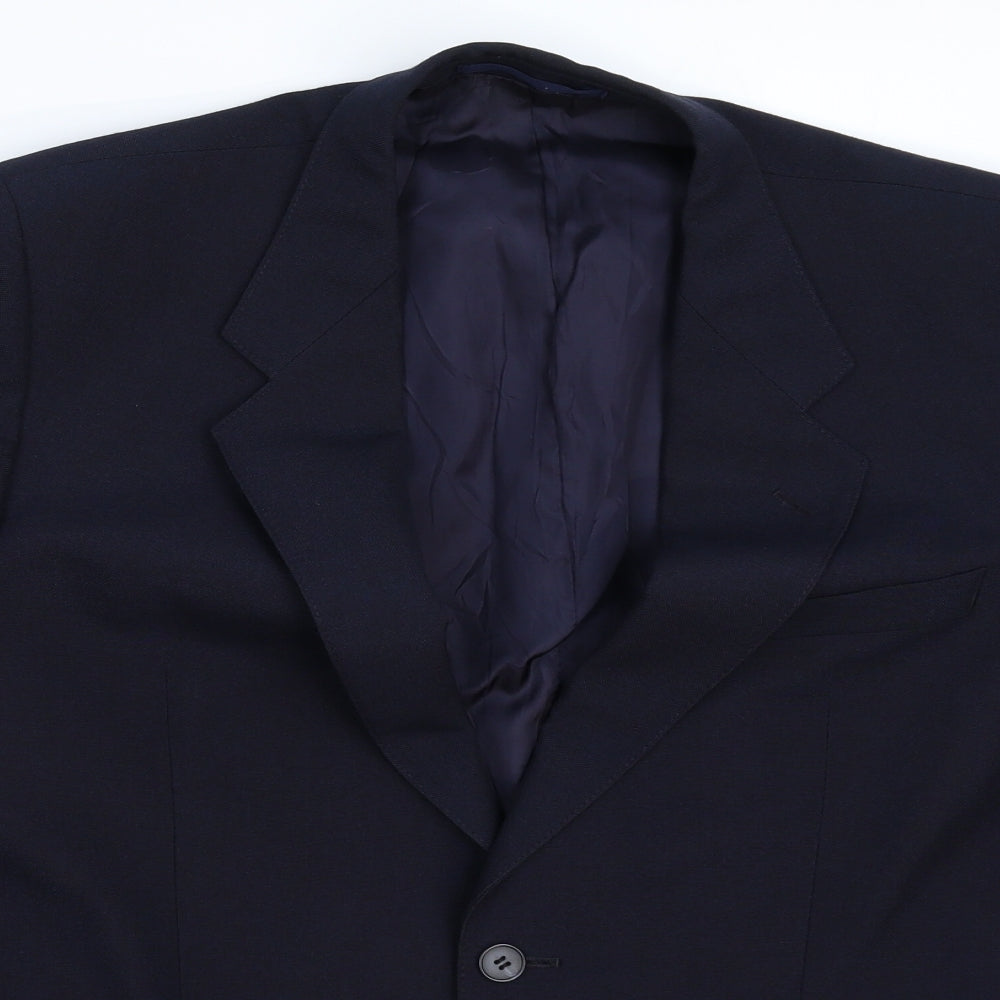 St Michael Mens Blue   Jacket Suit Jacket Size 40