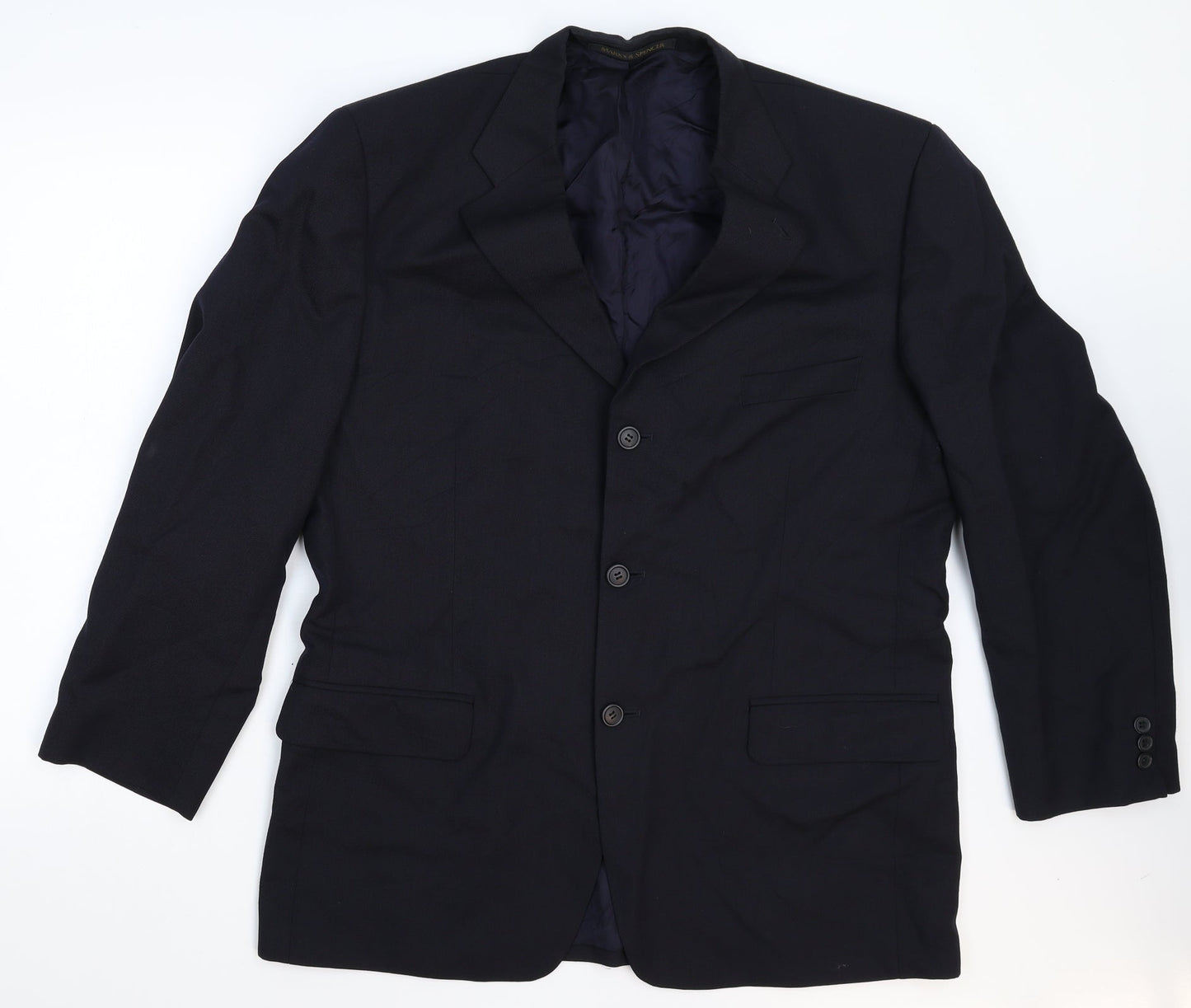 Marks and Spencer Mens Blue   Jacket Suit Jacket Size 44