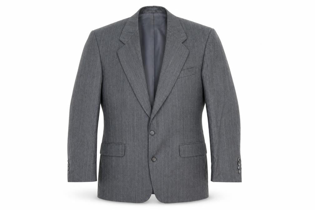 Mens 42 Chest Regular Dunn & Co Grey Two-Button